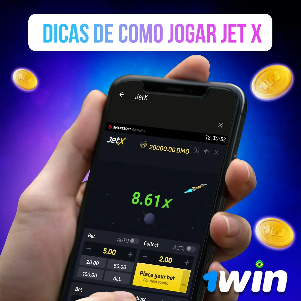 Embora o JetX Brazil seja simples de jogar, ele também é um jogo que exige bastante observação e atenção.