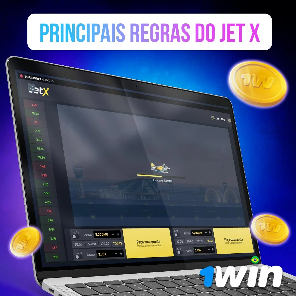 Principais termos e condições do jogo JetX 1Win