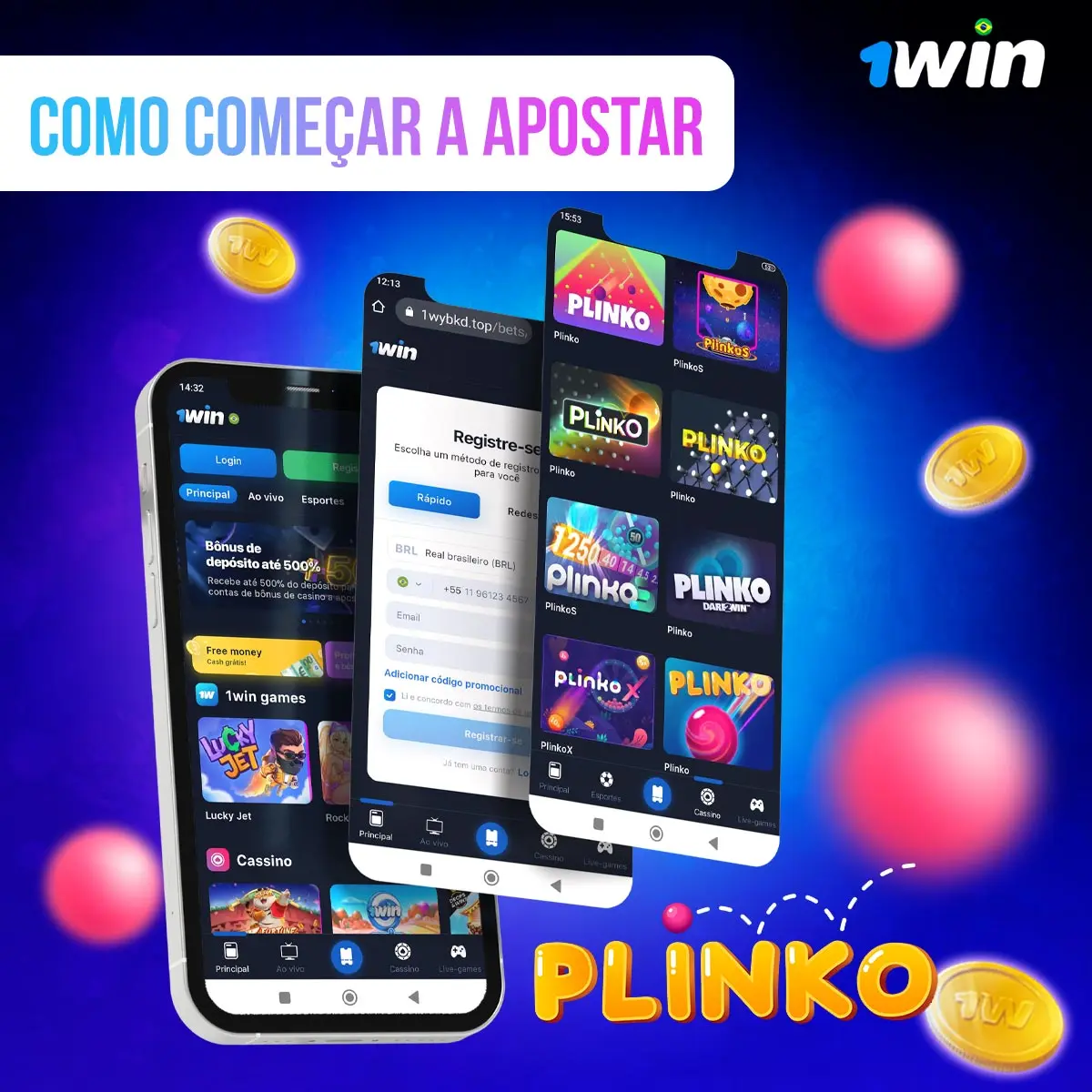 Como começar a apostar e ganhar no Plinco 1win