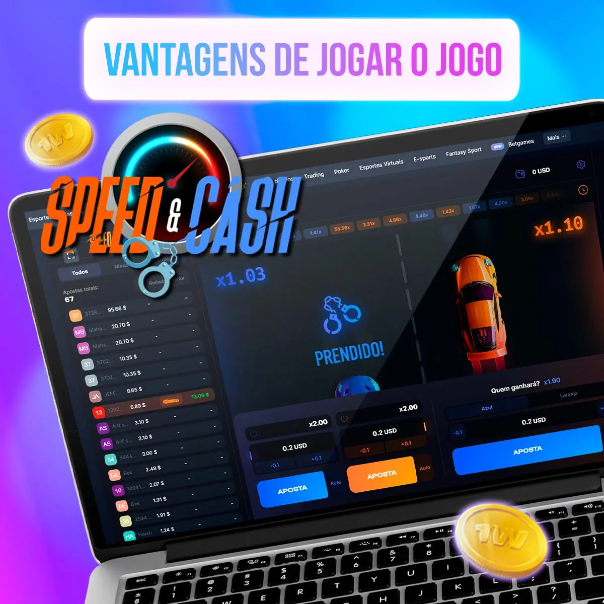 Vantagens de jogar o jogo 1win speed cash