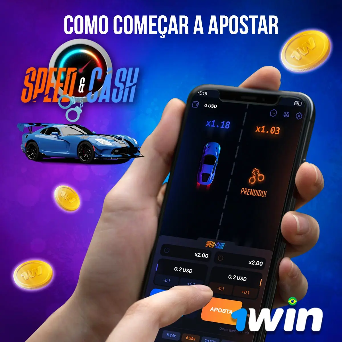 Como fazer uma aposta no 1win speed cash