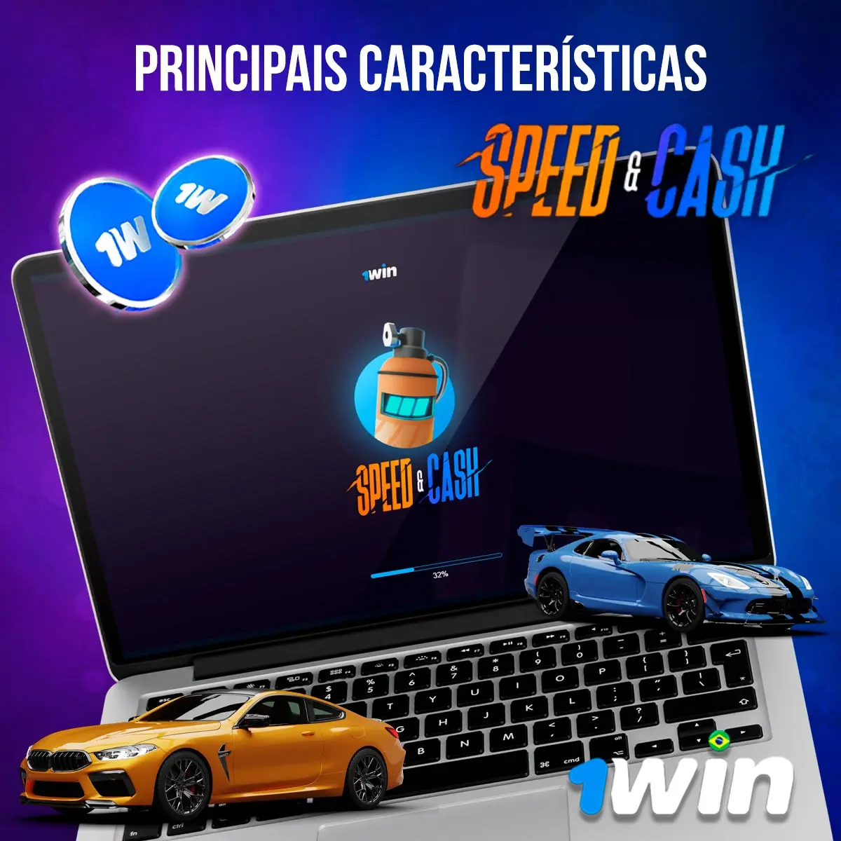 Quais são as principais características do 1win Speed&Cash?